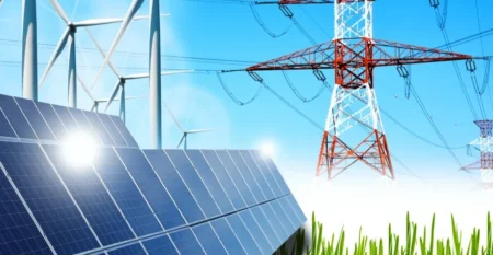 smart grid and renewable sources concept